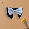 Pet Cat Dog Bow Tie Collar Adjustable Wedding Party Graduation Costume Dress Up Accessory - White