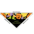 Halloween Pet Dog Bandana Triangle Bib Pumpkin Candy Print Party Costume Access. - Style 1