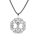 Vintage Nordic Viking Tree of Life Pendant Necklace Celtic Knot Amulet Jewelry for Men - Life Tree (A-1166) / Silver