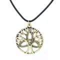 Vintage Viking Tree of Life Pendant Necklace Celtic Amulet Jewelry for Men and Women - Life Tree (A-1202) / Gold