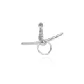 Punk style non-piercing metal lip clip, edgy niche body jewelry design, cool silver tone. - F-49 / Gold