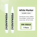 Marqueur permanent blanc 3,0 mm à base d'huile stylo de marquage industriel pour métal - Pointe Large 3.0mm / Blanc