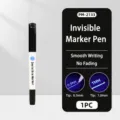 Stylo marqueur invisible à double tête avec lumière UV, pointes de 0,5mm et 1mm, écriture fluide. - 1 Pièce/Paquet