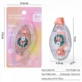 Ruban correcteur rose mignon rouleau ruban adhésif double face pour papeterie d'étudiant - Rose