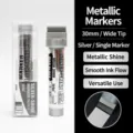 30mm Silver Metallic Marker Pen Broad Nib High Gloss Marker for Poster Graffiti Art - 30mm Broad Head / Silver