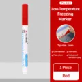 Marqueur permanent pour congélation rouge, pointe 1 mm, imperméable et séchage rapide. - Stylo rouge, 1 pièce