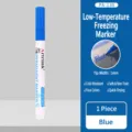 Marqueur permanent pour congélateur étanche séchage rapide stylo de stockage froid bleu - Bleu, 1 pièce