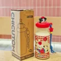 Cute cartoon puppy insulated water bottle stainless steel portable cup 500ml with strap nice - 500ml / Red