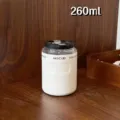 Portable 260ml mini stainless steel vacuum coffee cup, minimalist portable thermal mug for daily use. - Small (1498) / White