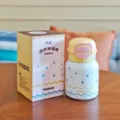 Mini borraccia termica da 300ml con stelle, coperchio con cannuccia portatile per studenti. - 300ml / WB-BW2812 / Giallo