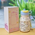 Simpatica bottiglia termica in acciaio inossidabile 550ml con design di cane carino - 600ml / BSQ-312 Blu