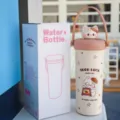 Bottiglia termica isolata con coperchio gatto 3D e manico per idratazione quotidiana carina. - 600ml / BSQ-314 Caffè