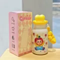 Botella de agua aislada al vacío de dibujos animados con caja de regalo, taza de 400ml. - YY-8303 amarillo