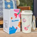 Joli tasse de cafe isotherme en acier inoxydable 350ml portable motif litchi variante. - 350ml / DMBW-0890 (3 pièces)