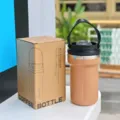 Tazza da caffè in acciaio inossidabile con manico, coperchio a doppia beuta, thermos da viaggio. - MD-122 caffè