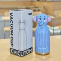 Cute Cartoon Elephant Vacuum Thermos Cup 480ml Stainless Steel Insulated Water Bottle - 16oz / Elephant Pattern