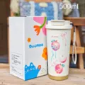 Tazza da caffè thermos in acciaio inossidabile 500ml portatile con grazioso motivo e coperchio. - 350-500ml / DMBW-0845 3 pezzi