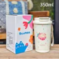 Carina tazza da caffè isolata in acciaio inossidabile da 350ml con cinghia e coperchio - 350-500ml / Un pezzo DMBW-0890