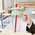 Καλοκαιρινή μεγάλη χωρητικότητα πλαστικό ποτήρι νερού με καλαμάκι λαβή φορητό φοιτητή - Μικρό 920ml και μεγάλο 1100ml / XD-2069 Πράσινο