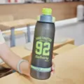 Fashion minimalist frosted sports plastic cup, large capacity portable water bottle for outdoor. - 950ML / Black