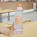 Frosted sports water bottle with large capacity, portable outdoor drinkware for students. - 950ML / White