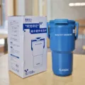 Borraccia termica in acciaio inossidabile da 710ml bicchiere portatile con manico - 24oz / Blu