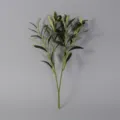 Rama de olivo artificial con frutos, hojas verdes realistas planta de simulación para hogar. - Olivo de 4 ramas - hoja doble 38 cm