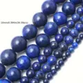 Perline tonde in pietra lapislazzuli naturale variante 10mm per braccialetti fai da te - P044 Lapislazzuli (Circa 38cm) / 4mm