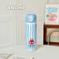 450ml edelstahl vakuum isolierflasche mit niedlichem cartoon design und tragbarem seil. - JXQ-234 Stil / 500ml / Blau