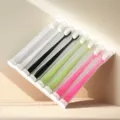 Japanische Mikronano Zahnbürste weiche Borsten mit Etui in vielen Farben tägliche Pflege - Tubenverpackung / Schwarz
