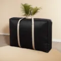 Extra große Umzugstasche wasserdichte Kleidung Decke Aufbewahrungstasche Organizer - Kleine Größe (50x30x25) / Schwarz