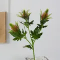 Artificial sea holly flower fake plant Nordic home decor wedding photography bouquet. - Purple Green
