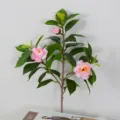 Künstliche Kamelie Seidenblume Zweig Falsche Pflanze Heimdeko Rosa Variante Modell - Kurzer Kamelienzweig / Rosa