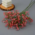 Fausse Gypsophile Rose Bouquet de Fleurs Artificielles 3-Fourches Déco Maison - Gypsophile 52CM - rose