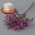 Fleurs de gypsophile artificielles violettes bouquet en plastique souple déco. - Gypsophile 52CM - violet
