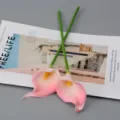 Fleurs artificielles de lys calla en PU pour décoration d'intérieur mariage rose 2pcs - Lys calla - Rose pâle