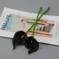 Lys arum artificiels noirs mini fleurs PU au toucher pour déco maison mariage photo shoot. - Lys calla - Noir