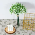 Kunstmatige gipsbevruchte bos bloemen neppe witte bloemen voor huis bruiloft decor - Wit boeket