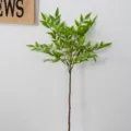 Artificial Nandina bamboo branch green plant for home indoor decoration and floral arrangement - Small Green Nandina Domestica