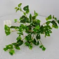Artificial pothos vine plant greenery fake leaves for home wall decor and room styling. - Heart-Leaf Philodendron