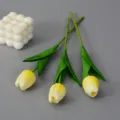 Künstlicher gelber Tulpen Blumenstrauß Set für Heimdekoration und Fotografie Requisiten. - Hellgelb