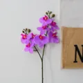 Artificial Phalaenopsis Orchid Purple Flower Branch Simulation Decor Item Variant - 2-Fork Light Purple 8-Head