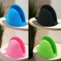Silicone heat-insulation anti-scald clip kitchen bowl dish high temperature resistant mitts anti-slip - Single Piece / Red