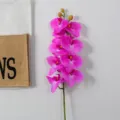 High quality artificial purple phalaenopsis orchid branch 9 heads floral decor for home table. - 9-Head / Light Purple