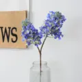 Bouquet de lilas artificiel bleu décoration de table maison arrangement floral réaliste. - Bleu