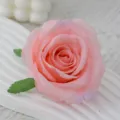 Artificial rose flower head pink silk flower for wedding decoration and DIY crafts home decor - Sunstone