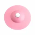Rosa Silikon Waschbecken Abfluss Stopfen, UFO Press-Typ Deodorant Filterkern 1Stk - Rosa