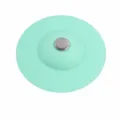Silikon Spuelbecken Abflussstopfen 10cm Gruen Drueckart Kueche Filter Anti-Verstopfung - Grün