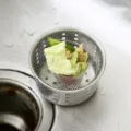 Stainless steel sink strainer mesh, kitchen drain filter basket for food waste collection. - Coarse Mesh Type 100