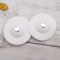 Küche Drücken Typ Anti-Geruch Bounce Silikon Bodenablauf Stopper, Spülbecken Sieb Filter - Weiß in OPP-Beutel / Weiß